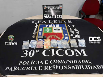 Polícia Militar detém suspeito de tráfico de drogas no Jorge Teixeira
