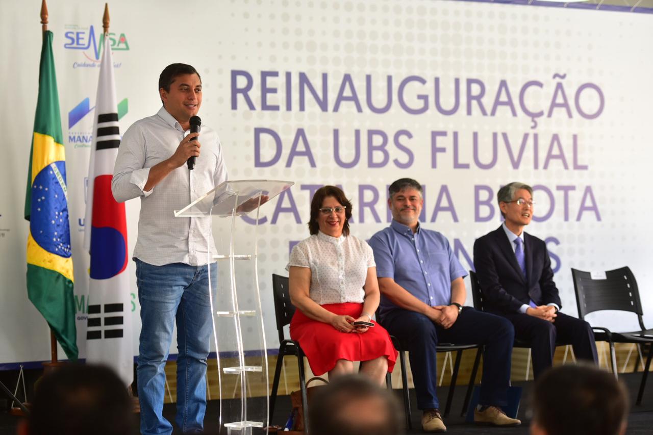 Wilson Lima entrega primeira UBS Fluvial Inteligente do Amazonas, que vai atender população ribeirinha de Manacapuru