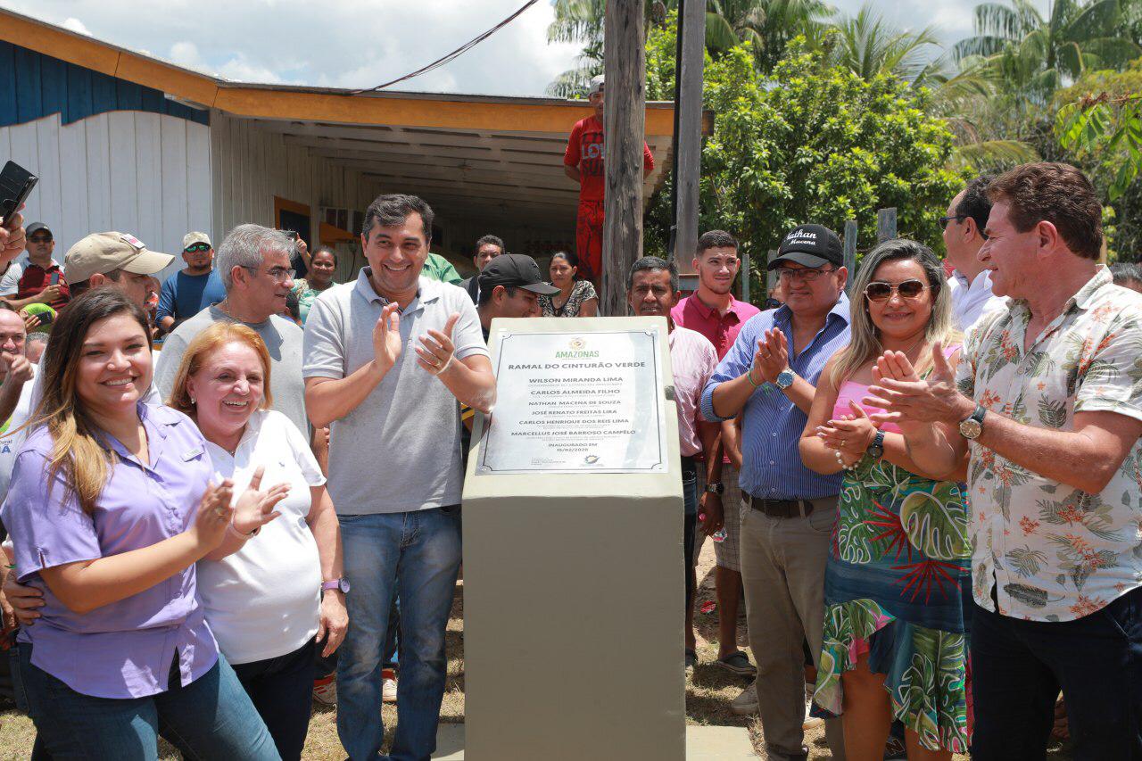 Wilson Lima inaugura Ramal do Cinturão Verde, no Careiro Castanho, e anuncia investimentos no município