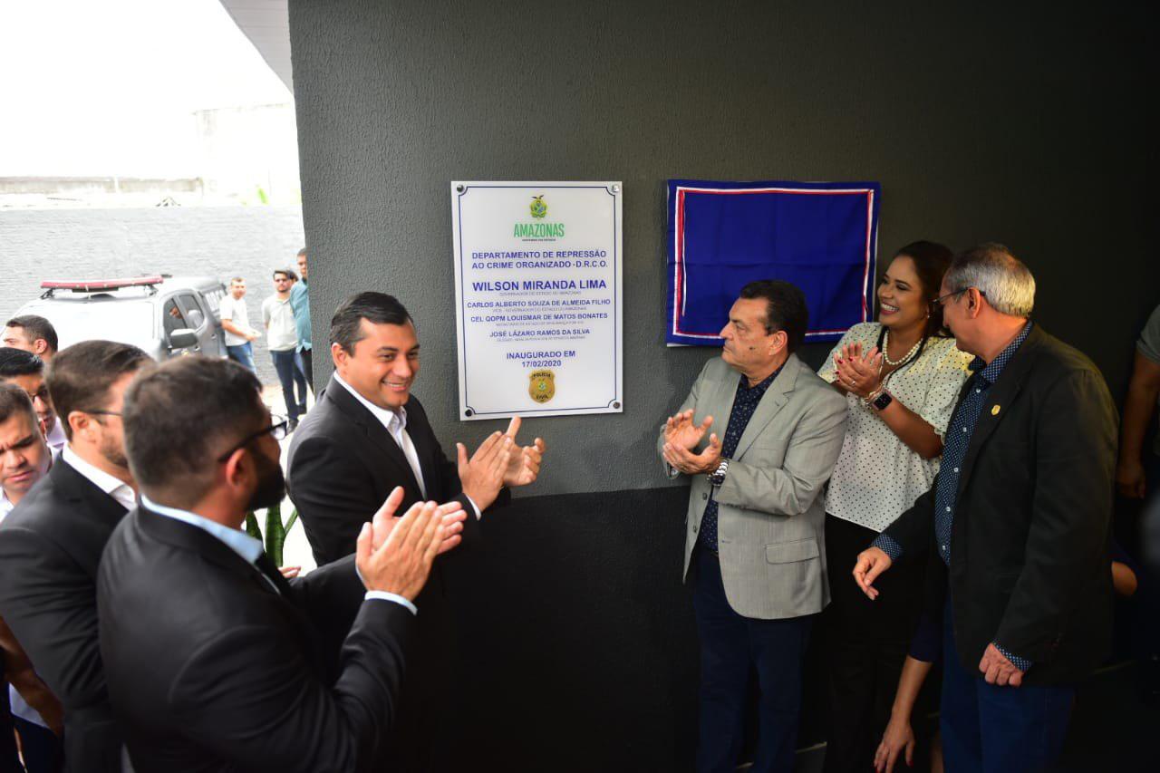 Wilson Lima anuncia nova delegada geral da Polícia Civil do Amazonas, durante inauguração da sede do DRCO
