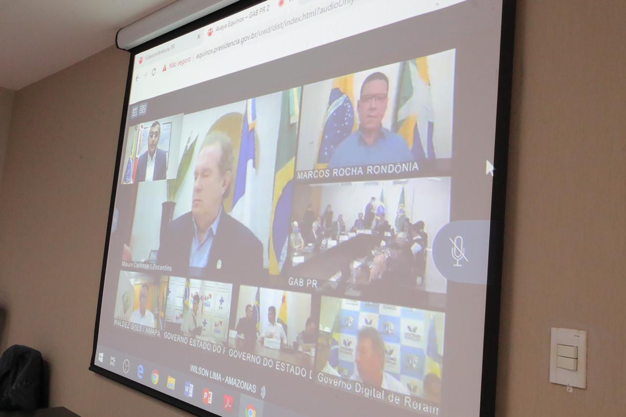 Wilson Lima apresenta demandas do Amazonas ao presidente Jair Bolsonaro durante videoconferência