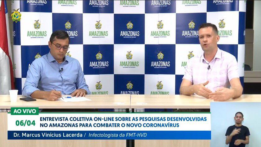 Pesquisa do Amazonas tem primeiros resultados sobre uso da cloroquina no tratamento de pacientes com Covid-19