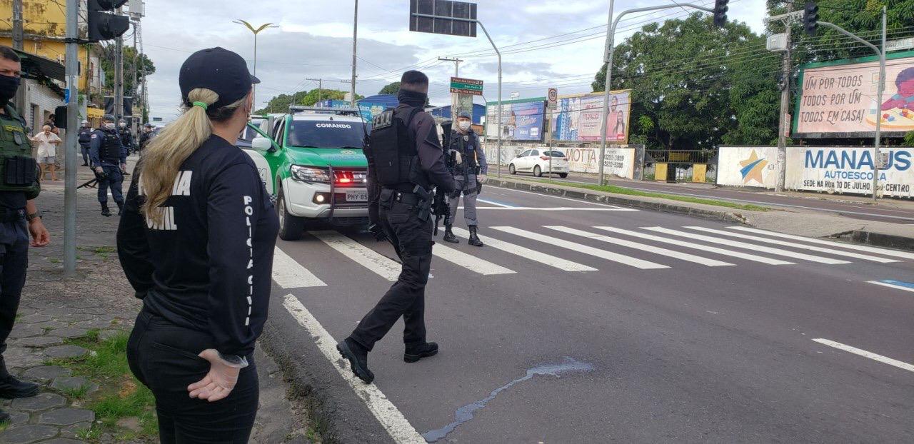 Forças de Segurança deflagram segunda fase da operação ‘Fica em Casa’, em Manaus