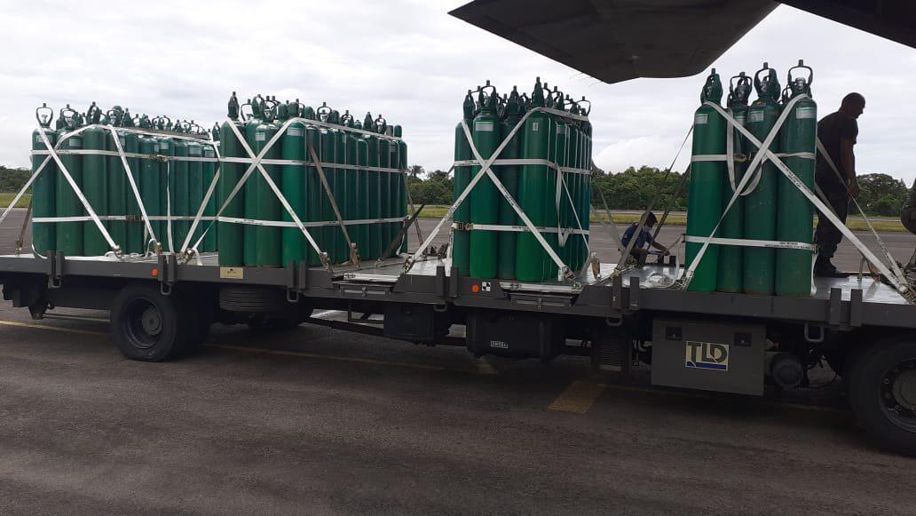 Hospital de Guarnição de Tabatinga recebe 200 cilindros de oxigênio do Governo do Amazonas