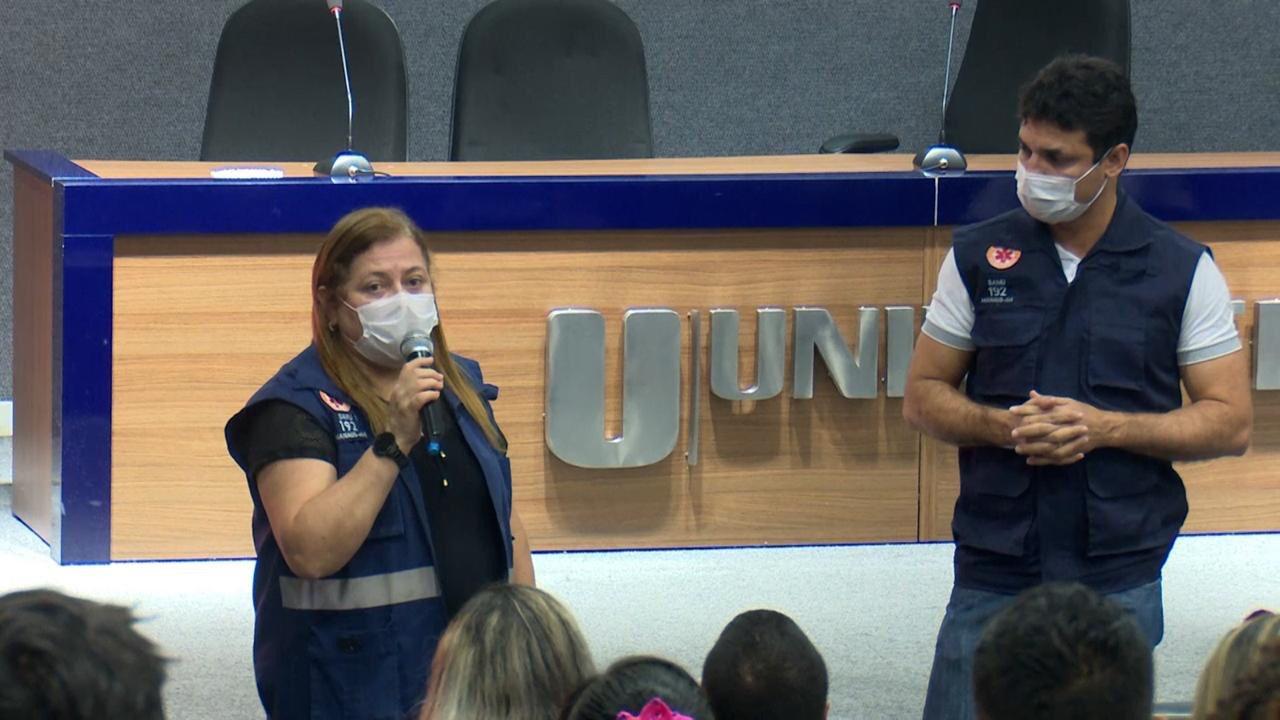 Profissionais da saúde contratados pelo Governo Federal recebem capacitação para atuar no enfrentamento à Covid-19, em Manaus