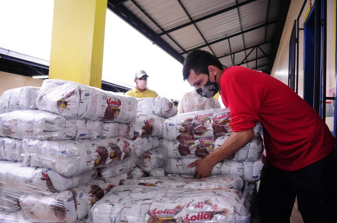 Em menos de um mês, Governo do Amazonas ultrapassa a marca de 100 mil kits distribuídos pelo ‘Merenda em Casa’, em Manaus