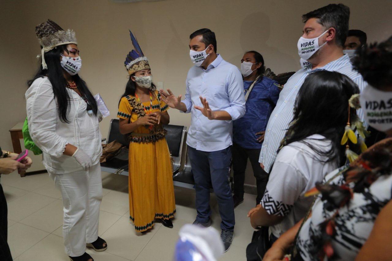 Wilson Lima e ministro Eduardo Pazuello inauguram primeira ala indígena para tratamento de Covid-19
