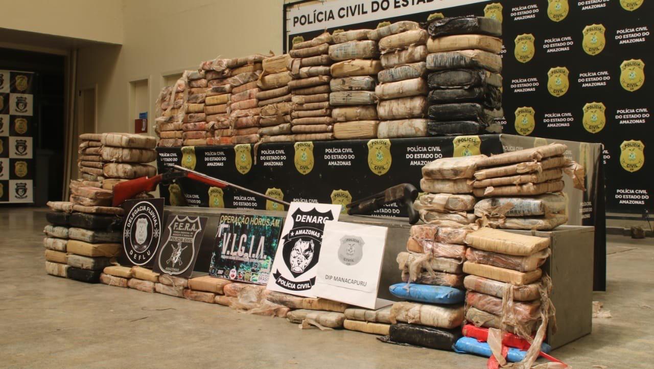 Polícia Civil apreende 250 quilos de entorpecentes em Manacapuru