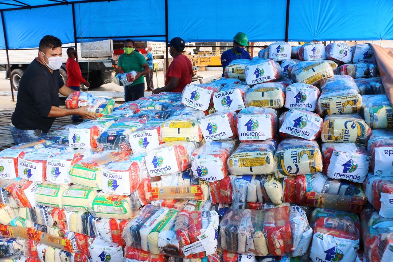 Maior remessa do ‘Merenda em Casa’ no interior, Parintins inicia a distribuição de kits nesta quarta (10/06)