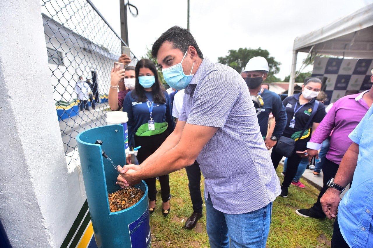 Wilson Lima inaugura sistema de abastecimento de água em Atalaia do Norte, que passa a ser atendida pela Cosama