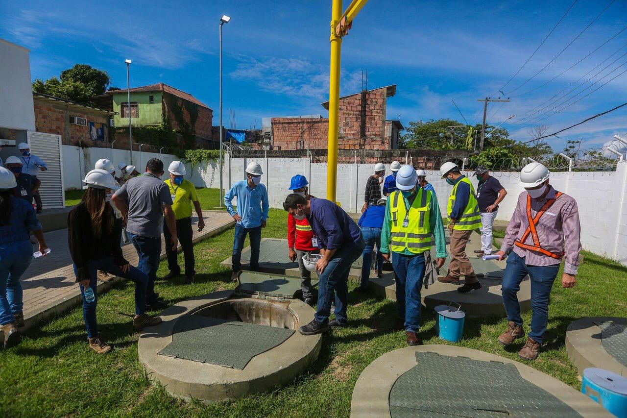 Governo do Estado inicia nova fase dos testes no sistema de esgotamento sanitário construído pelo Prosamim