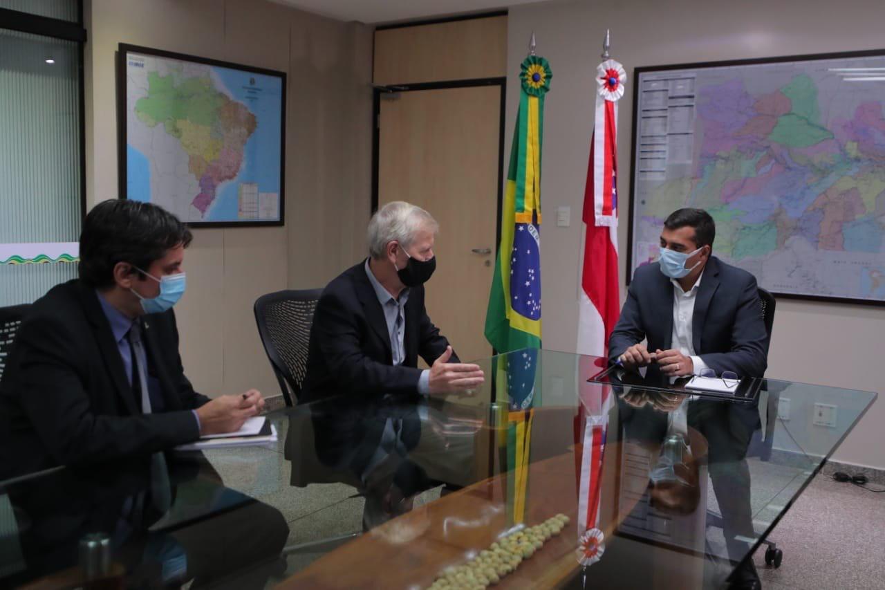 Wilson Lima discute modelo Zona Franca e projetos conjuntos em reunião com novo superintendente da Suframa