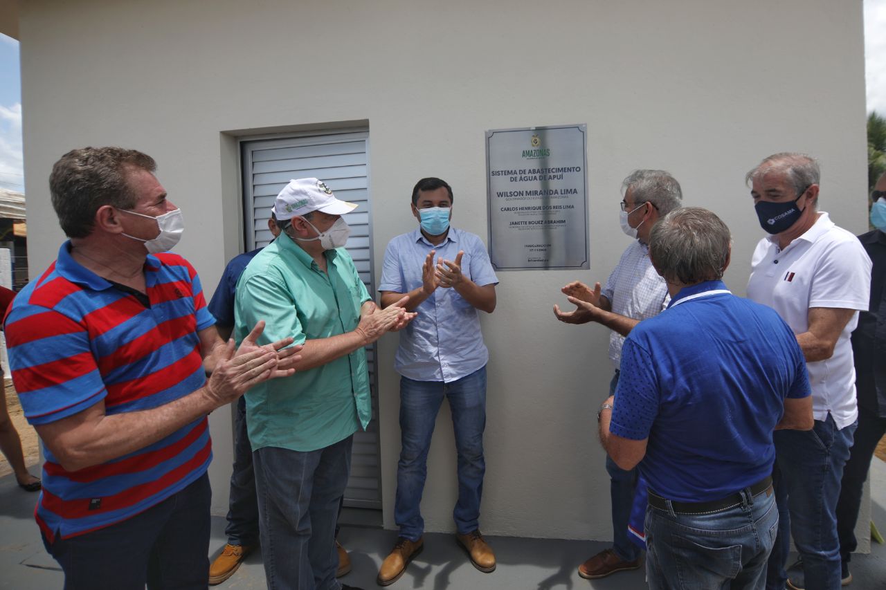 Em Apuí, Wilson Lima inaugura sistema de abastecimento de água potável e anuncia investimentos em infraestrutura