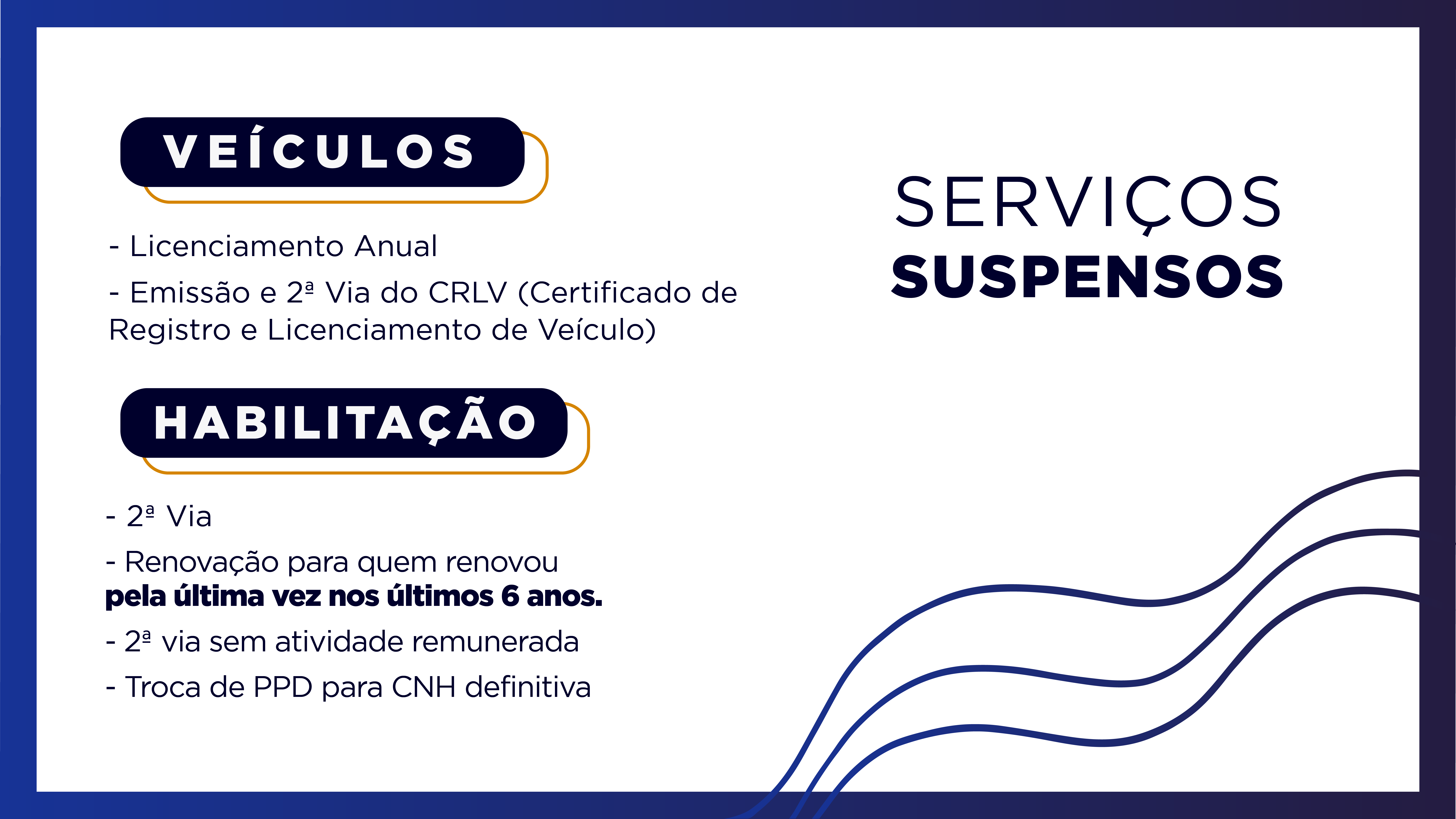 Detran-AM anuncia mudança no atendimento presencial