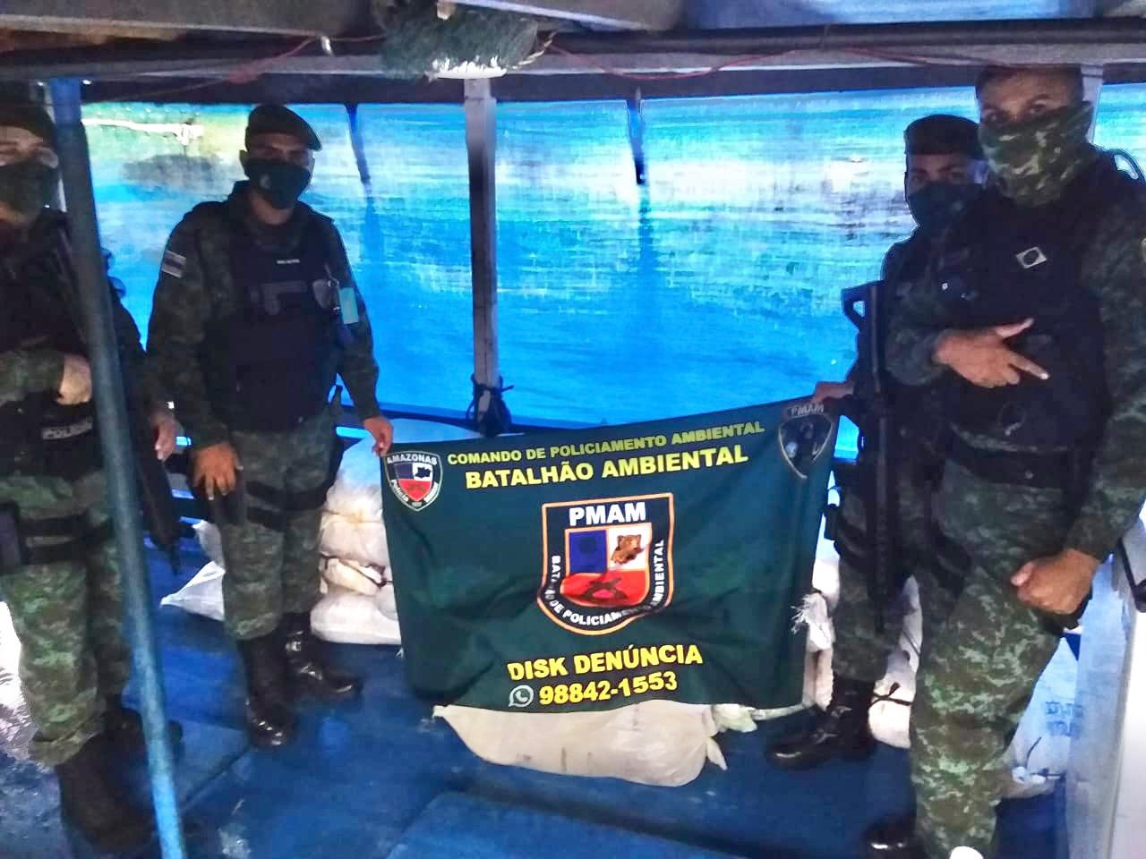 Polícia Militar apreende 1,5 toneladas de pescado ilegal no Terminal Pesqueiro de Manaus