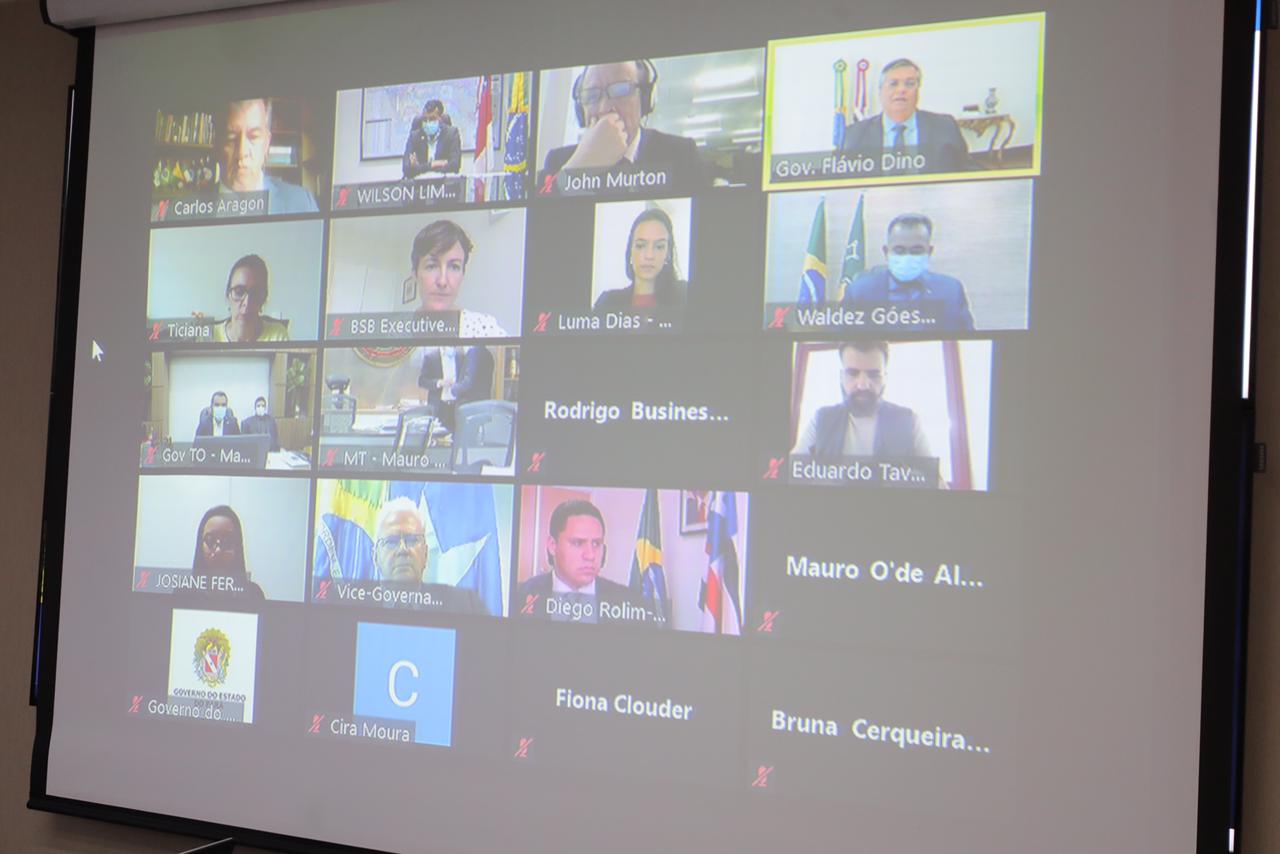 Em reunião com enviado do Reino Unido para COP26, Wilson Lima reafirma compromisso com defesa do meio ambiente