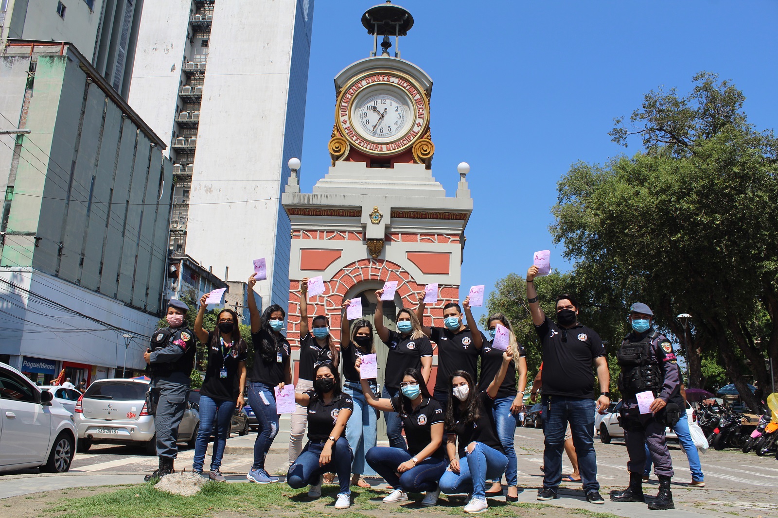 SSP-AM realiza ação em alusão ao Agosto Lilás, na zona sul