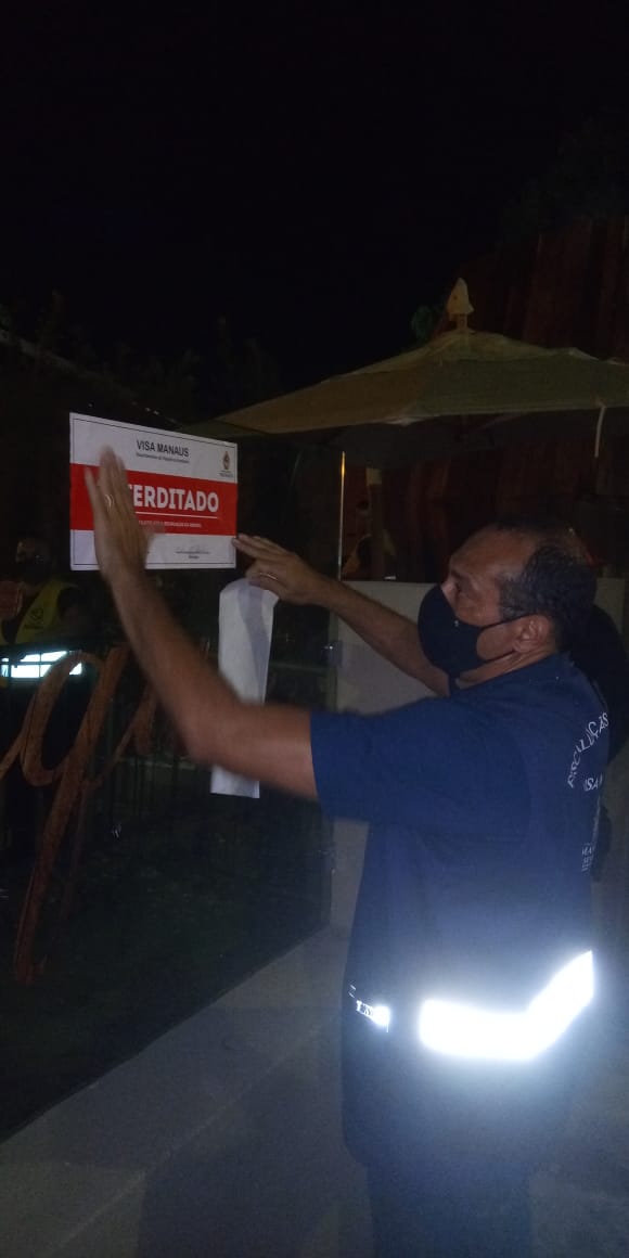 Central Integrada de Fiscalização interdita dois estabelecimentos e encerra festa clandestina em Manaus