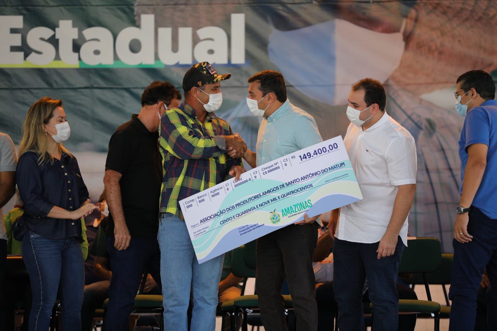 Com 3,7 mil famílias contempladas, Wilson Lima inicia entrega do Auxílio Estadual em Humaitá