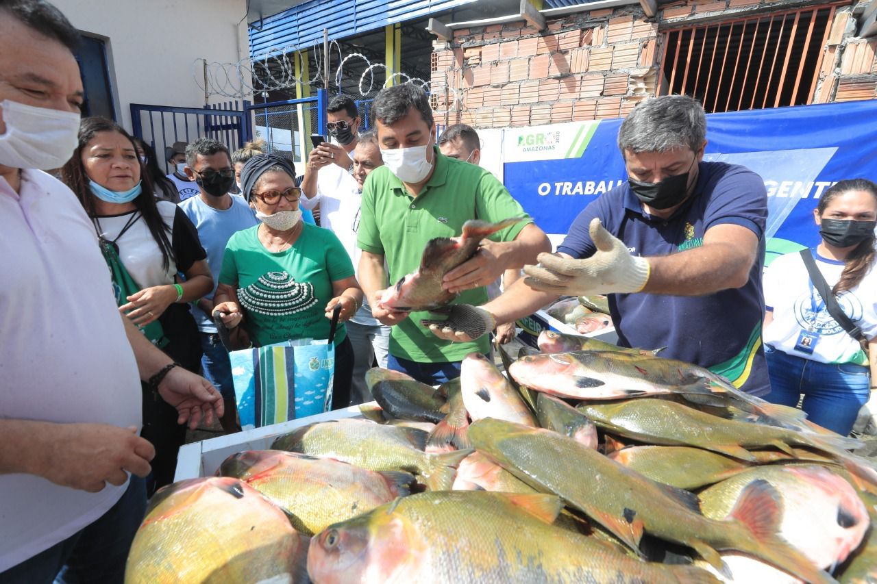 Na semana do Natal, Wilson Lima entrega 20 toneladas de pescado a 8 mil famílias, no “Peixe no Prato Solidário”