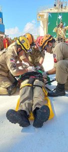 Corpo de Bombeiros realiza simulado no Bumbódromo para alinhar últimos detalhes para festival