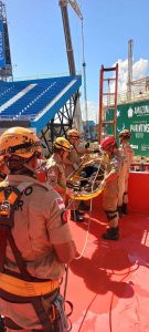 Corpo de Bombeiros realiza simulado no Bumbódromo para alinhar últimos detalhes para festival