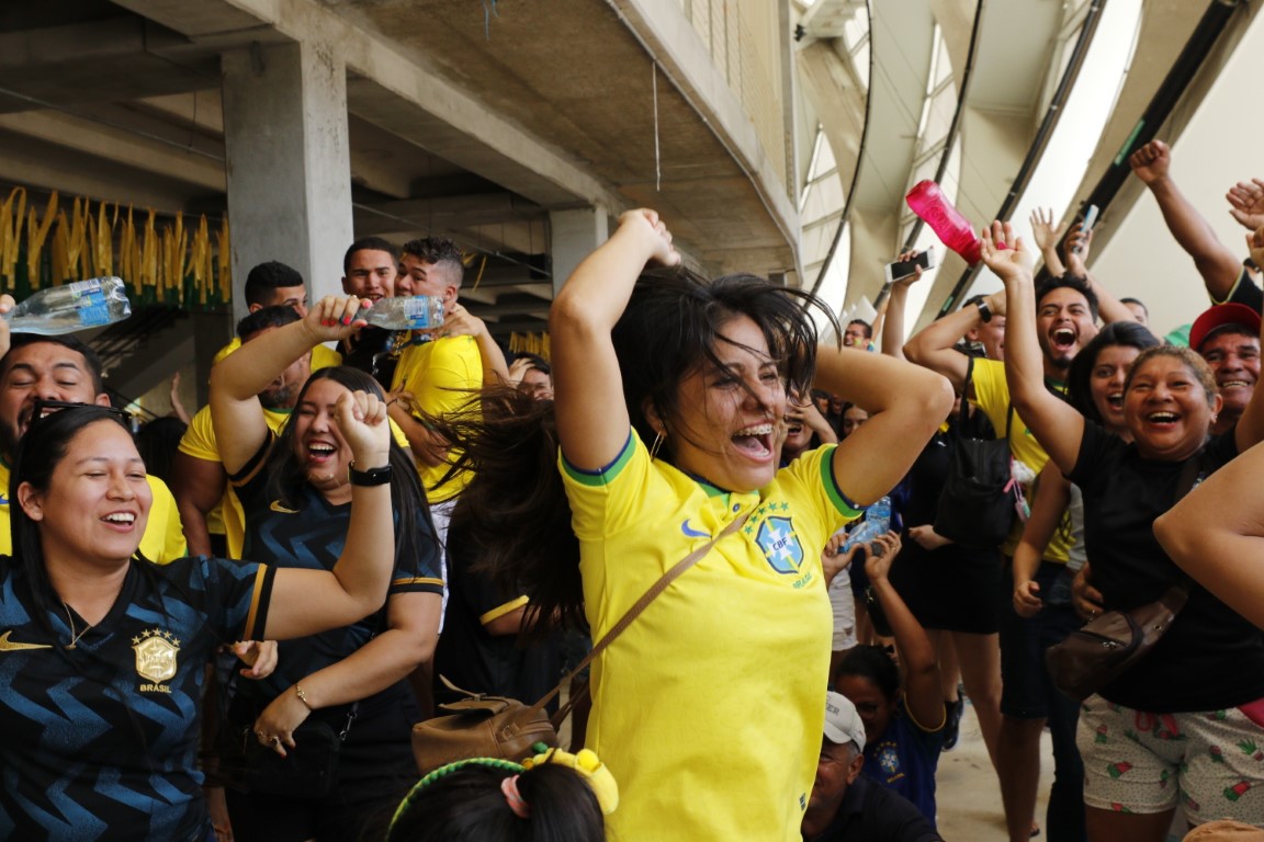 Copa na Arena mobilizou 27 mil torcedores durante transmissões dos jogos do Brasil pela Copa do Mundo 2022