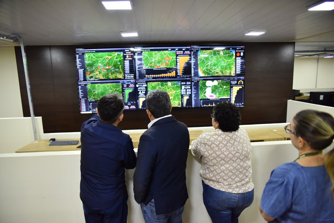 Vice-governador Tadeu de Souza visita Centro de Monitoramento Ambiental do Ipaam
