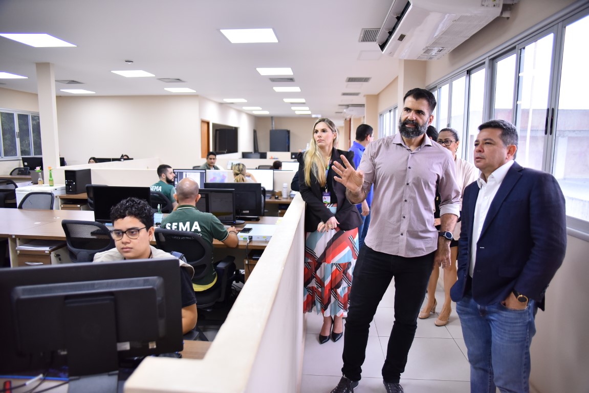 Vice-governador discute ações contra desmatamento e queimadas em reunião na Sema