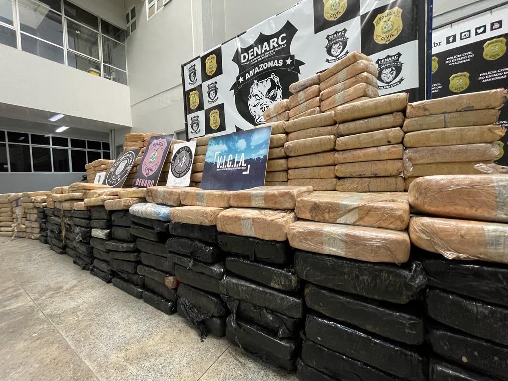 Polícia Civil do Amazonas apreende mais de 7 toneladas de drogas no primeiro semestre deste ano