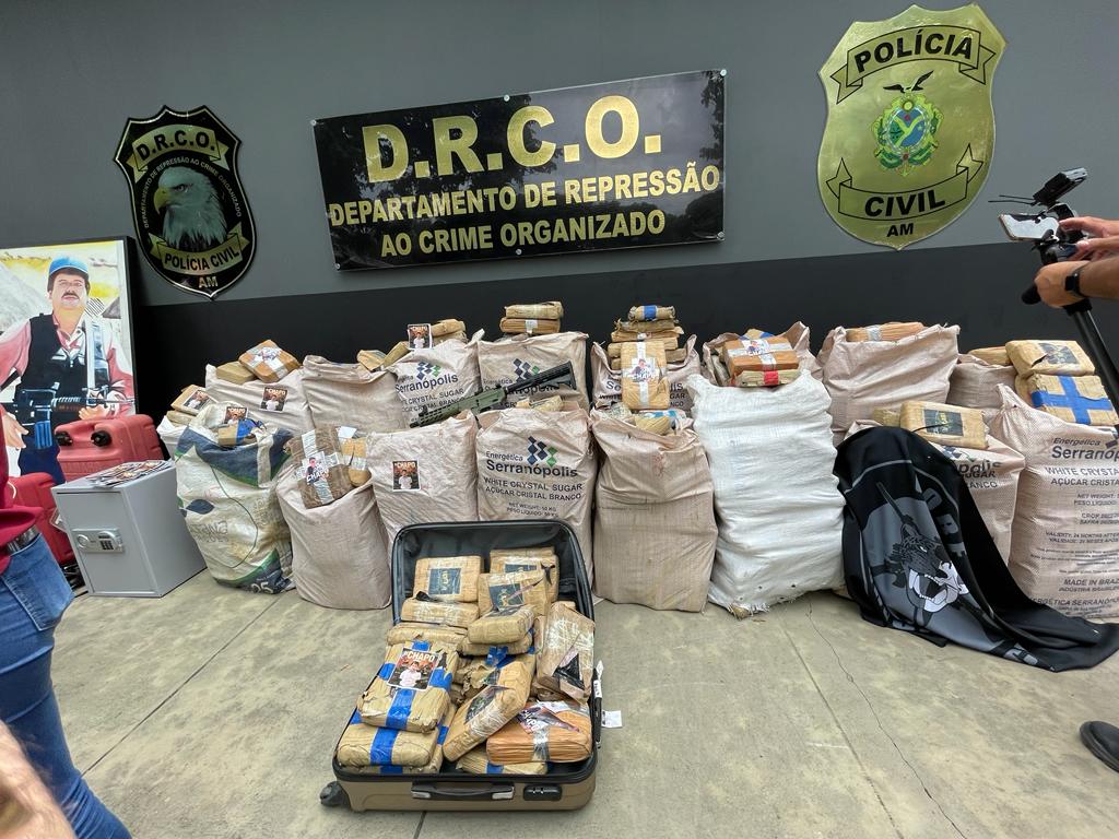 Polícia Civil do Amazonas apreende mais de 7 toneladas de drogas no primeiro semestre deste ano