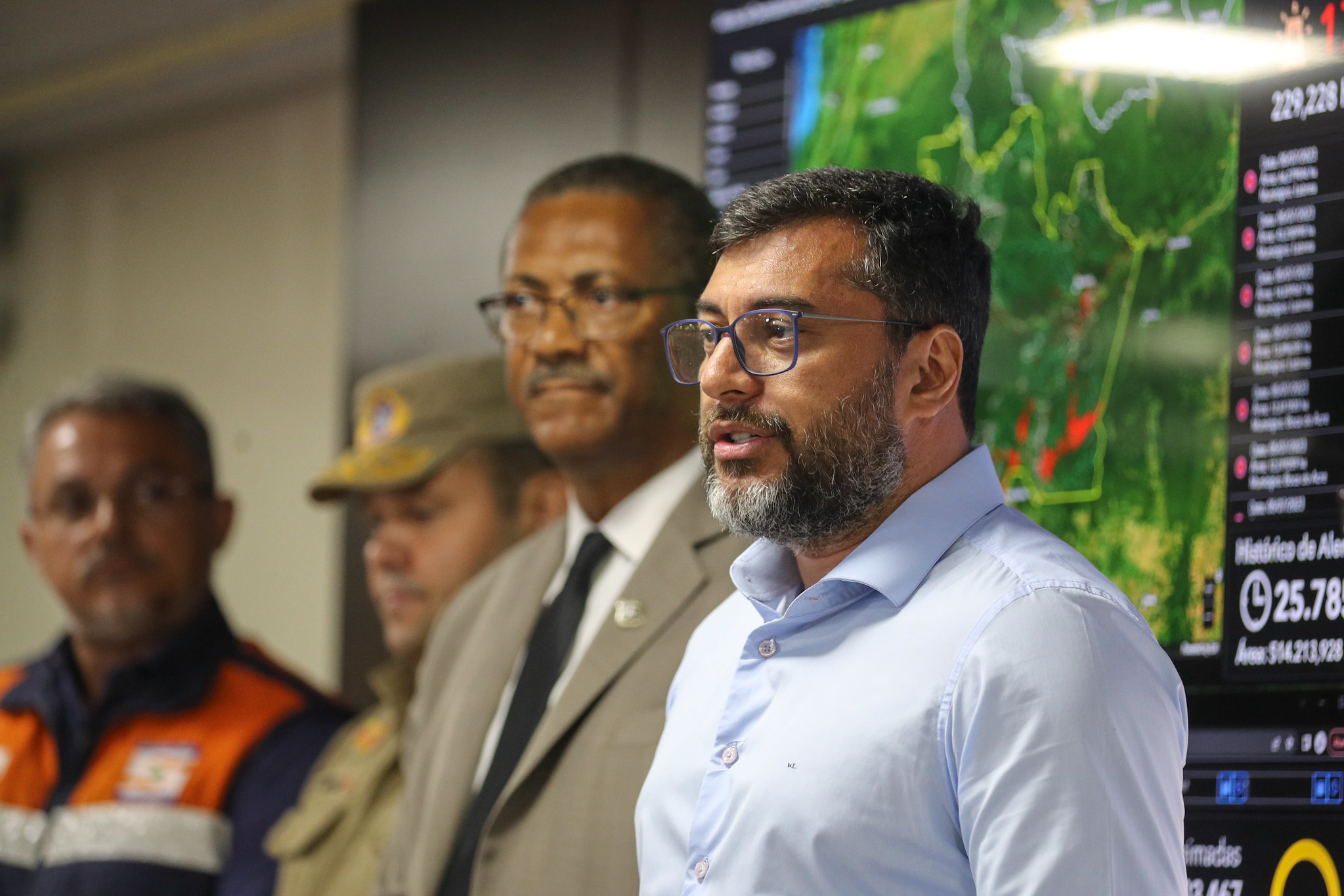 Wilson Lima destaca reforço na operação Tamoiotatá e queda expressiva em desmatamento no Amazonas