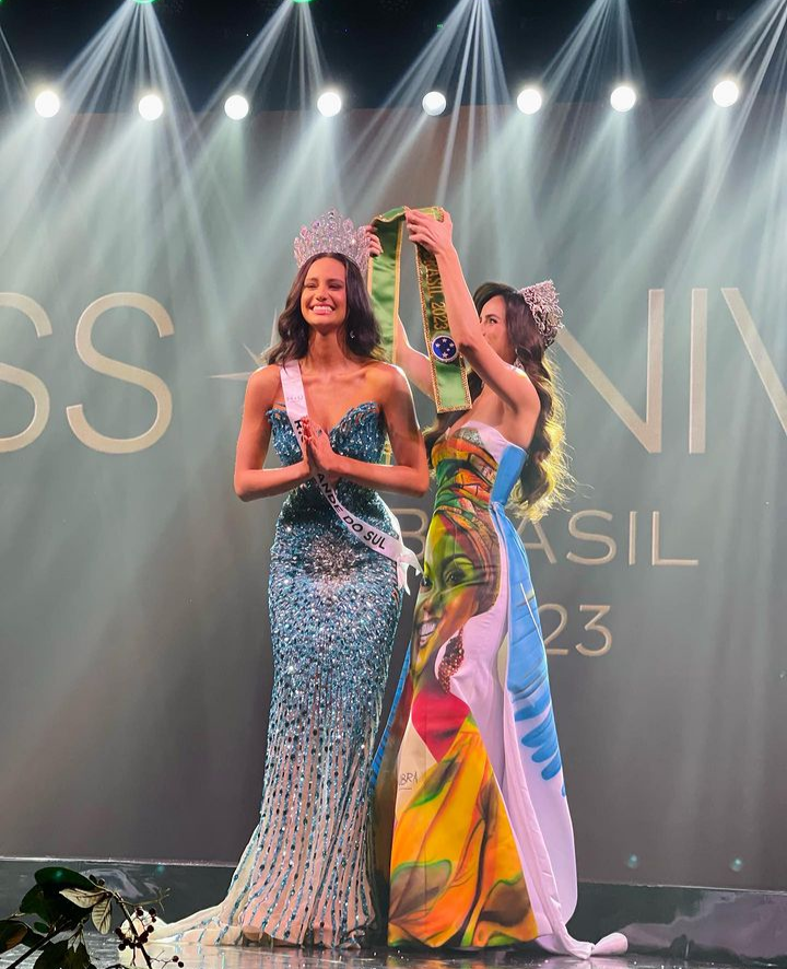 Com homenagem a 'Chama Crioula' em traje típico, candidata do RS vence o Miss Brasil