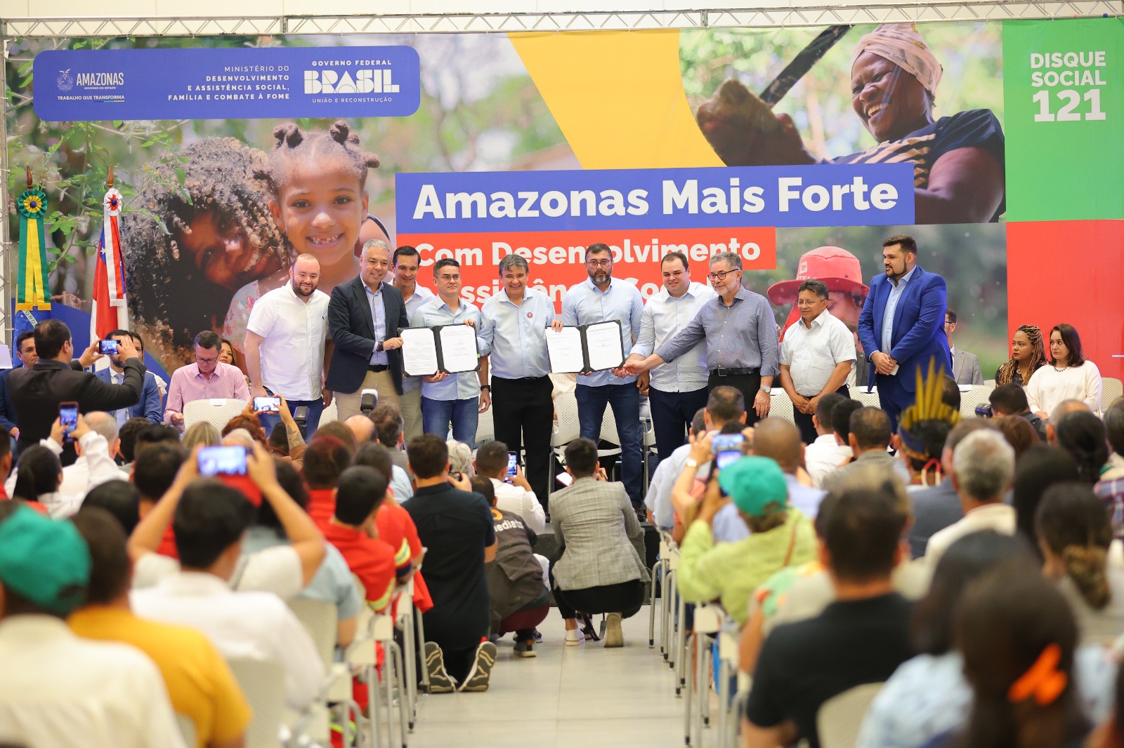 Wilson Lima e ministro Wellington Dias formalizam adesão do Amazonas ao Plano Brasil Sem Fome