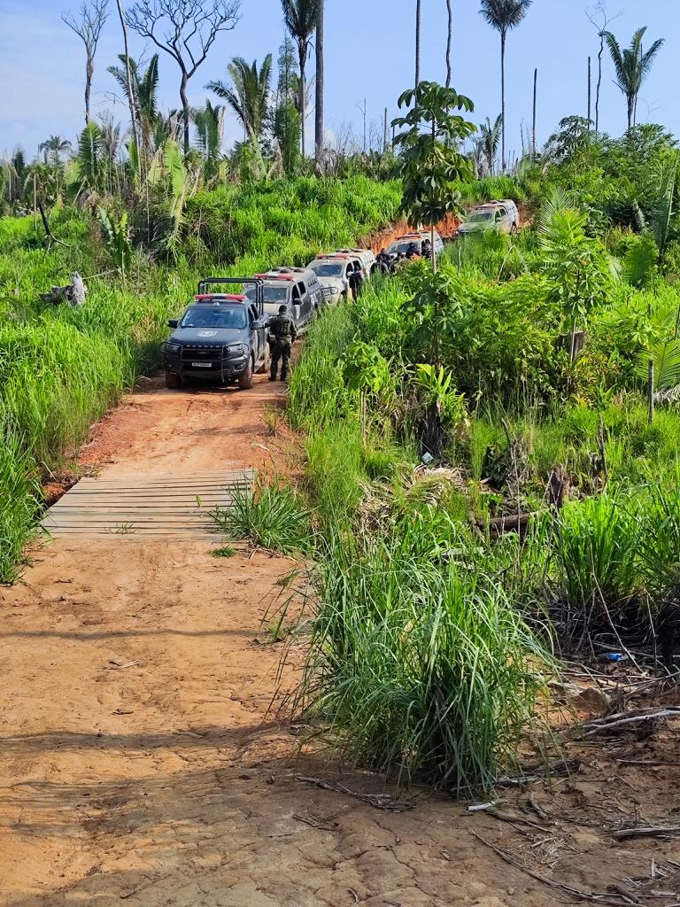 PC-AM, PMAM, Corpo de Bombeiros e DPTC deflagram Operação Terra Prometida em Humaitá