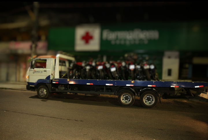 Com apoio da SSP-AM, via Sistema Paredão, Detran Amazonas autua mais de 500 motocicletas participantes de ‘rolezinhos’
