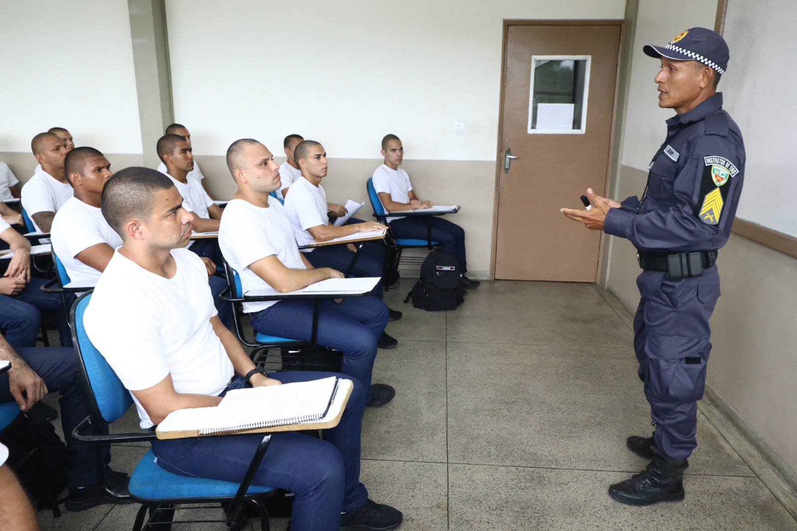 Wilson Lima destaca reforço em efetivo da segurança pública do Amazonas, ao visitar alunos em Curso de Formação