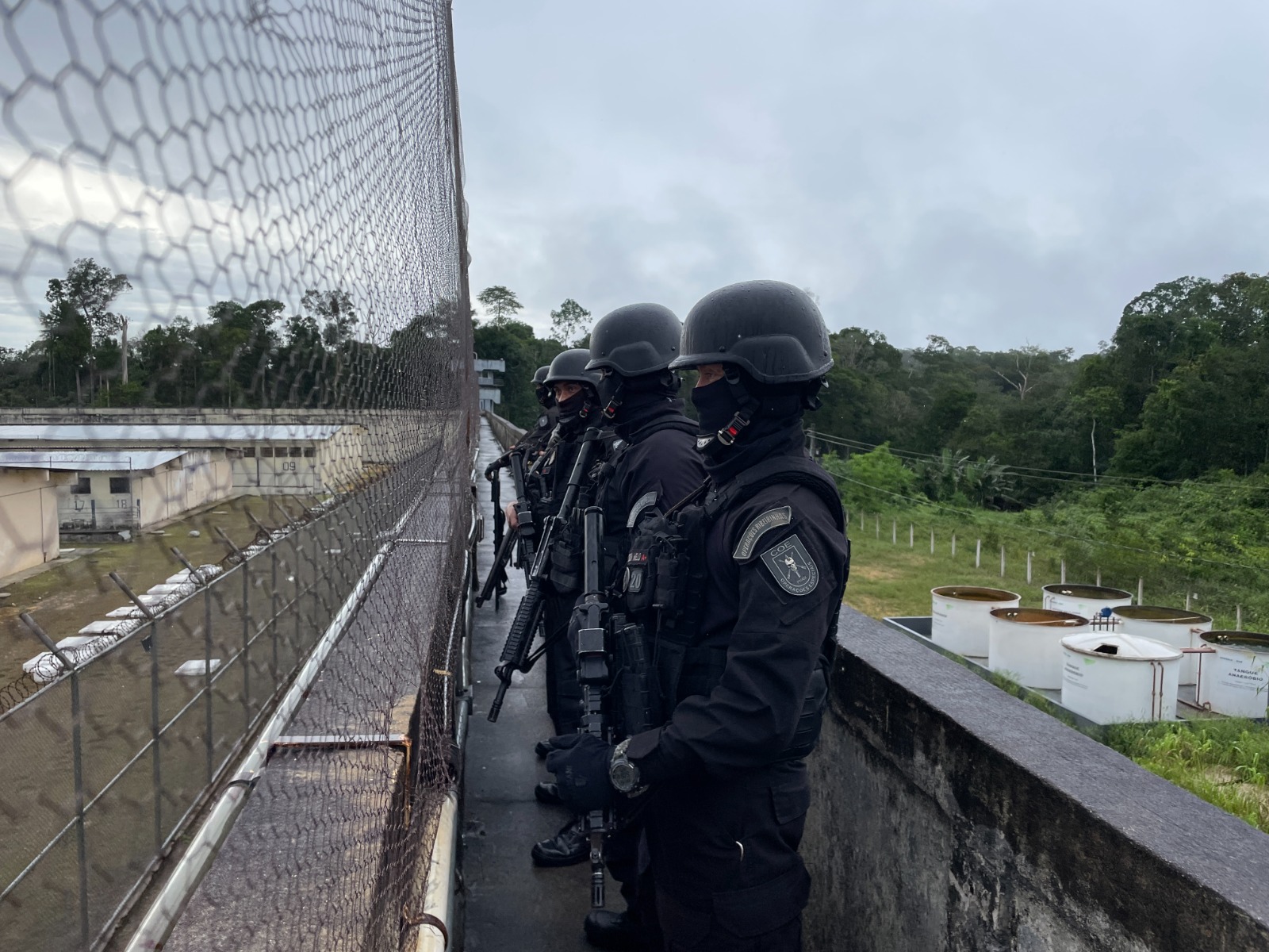 Forças de Segurança realizam exercício simulado no Compaj