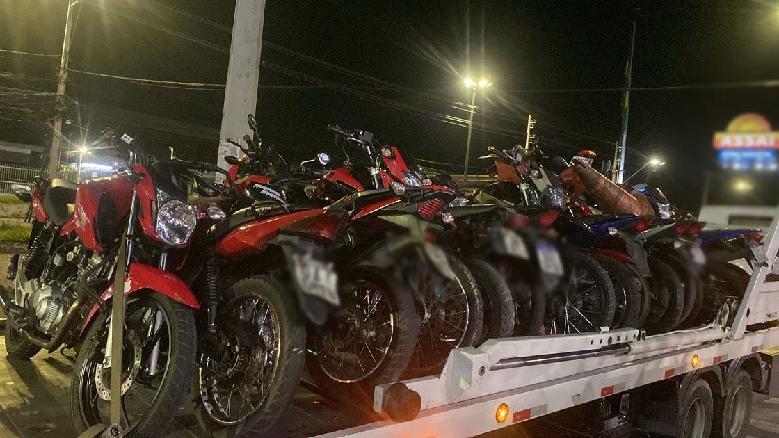 Operações Pacificador e Lei Seca: Detran-AM remove 81 motos e autua 66 veículos