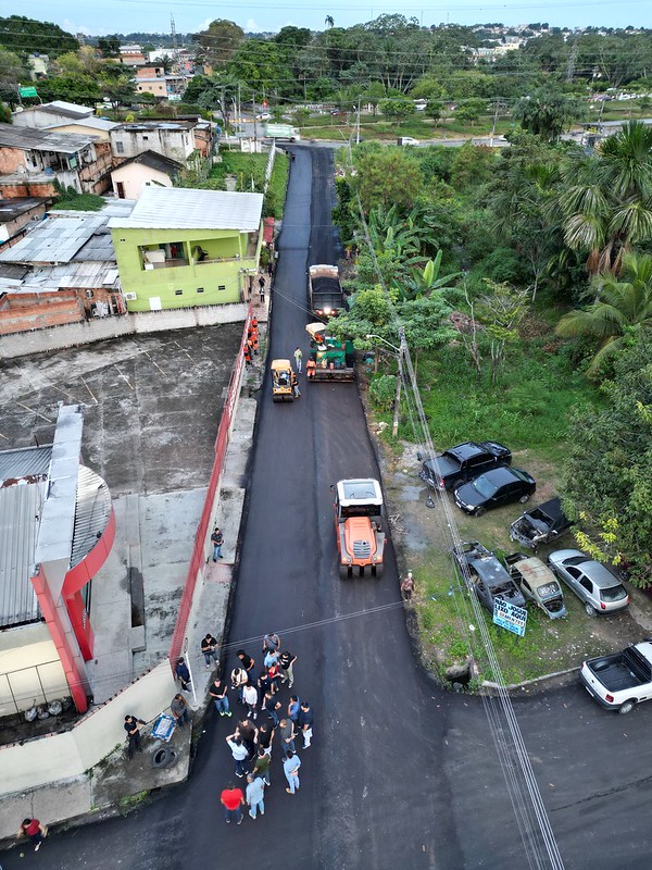 Prefeito lança nova fase do ‘Asfalta Manaus' com ações em três zonas da capital