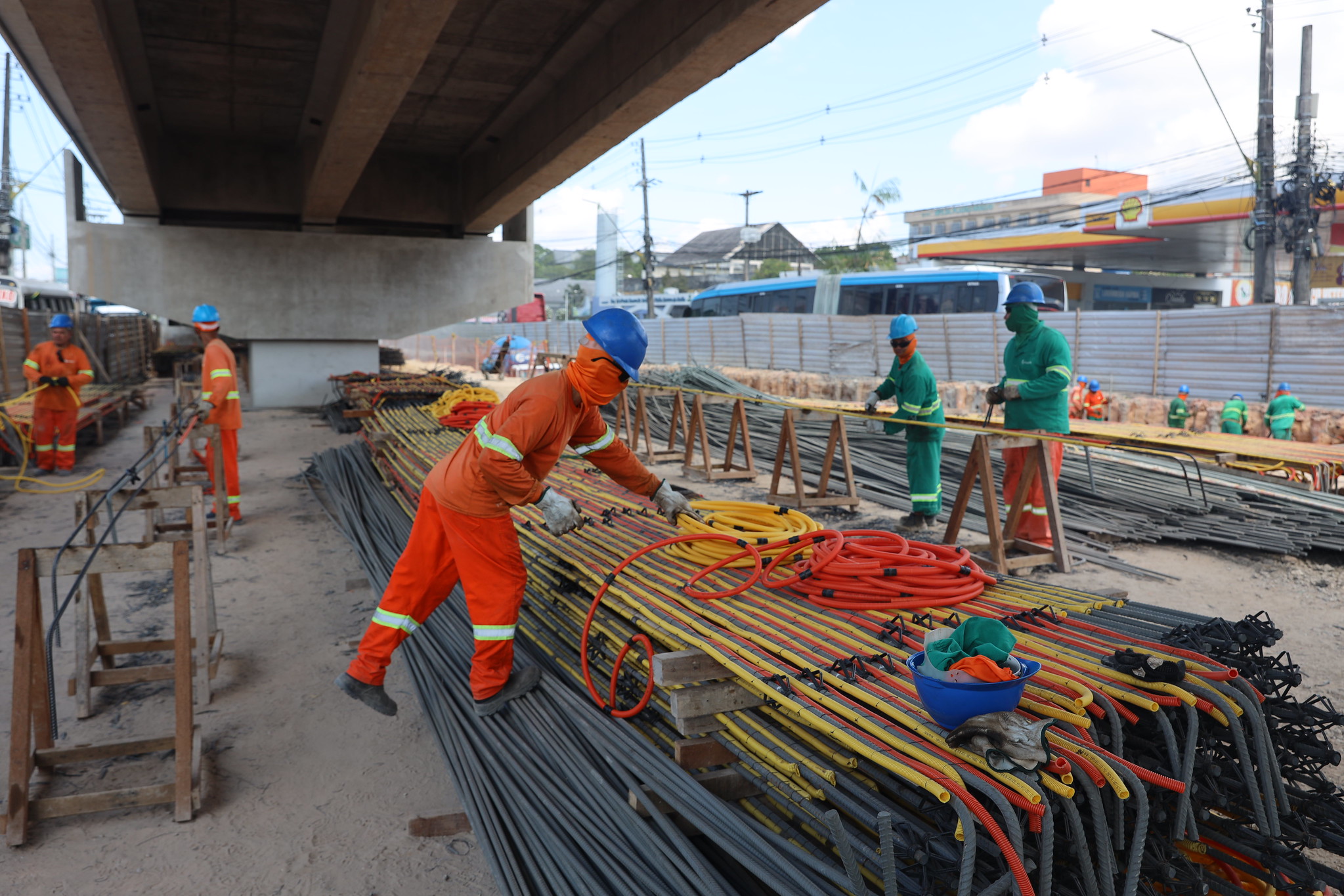 Prefeitura avança nas obras do viaduto Rei Pelé e chega a 70% de execução