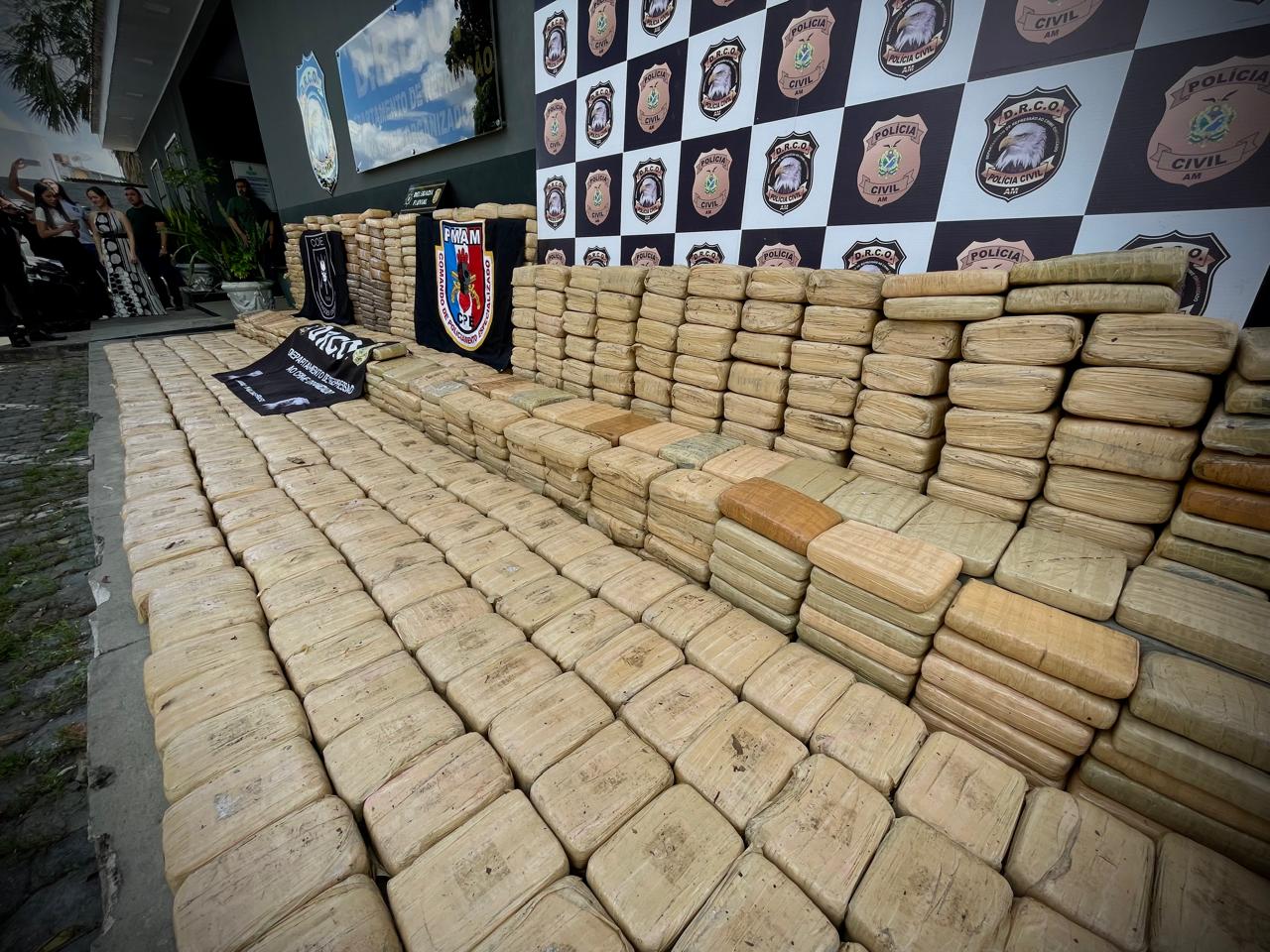 PC-AM apreendeu 10 toneladas de drogas no primeiro semestre de 2024, causando prejuízo de R$ 392 milhões ao narcotráfico