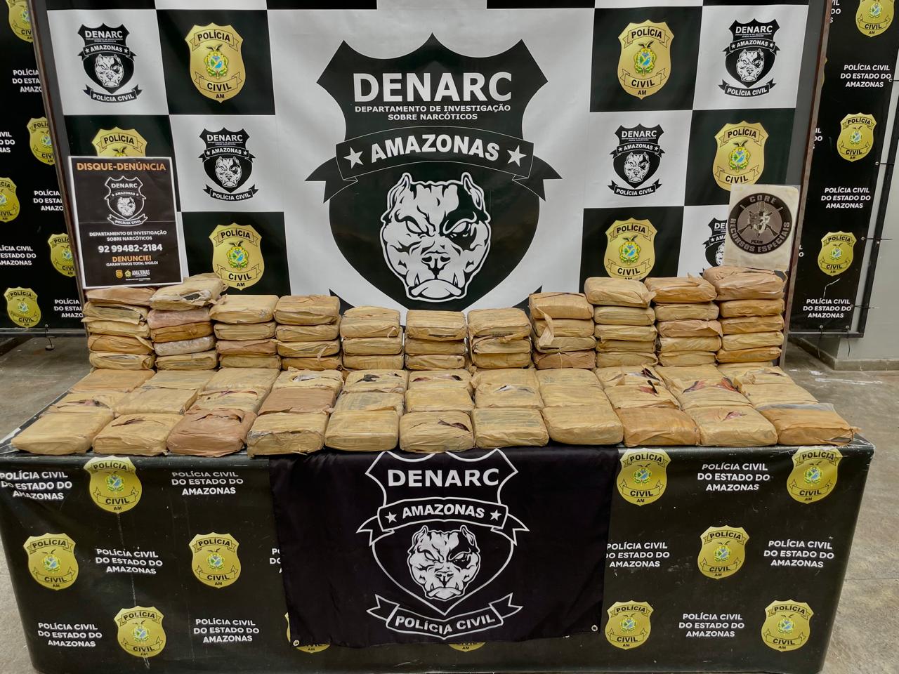 PC-AM apreende cerca de 100 quilos de maconha avaliados em R$ 2 milhões, dentro de uma casa na zona leste