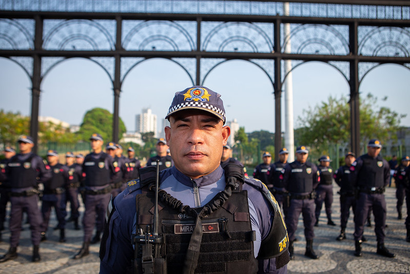 Alunos soldados da Polícia Militar do Amazonas reforçam policiamento ostensivo, em Manaus