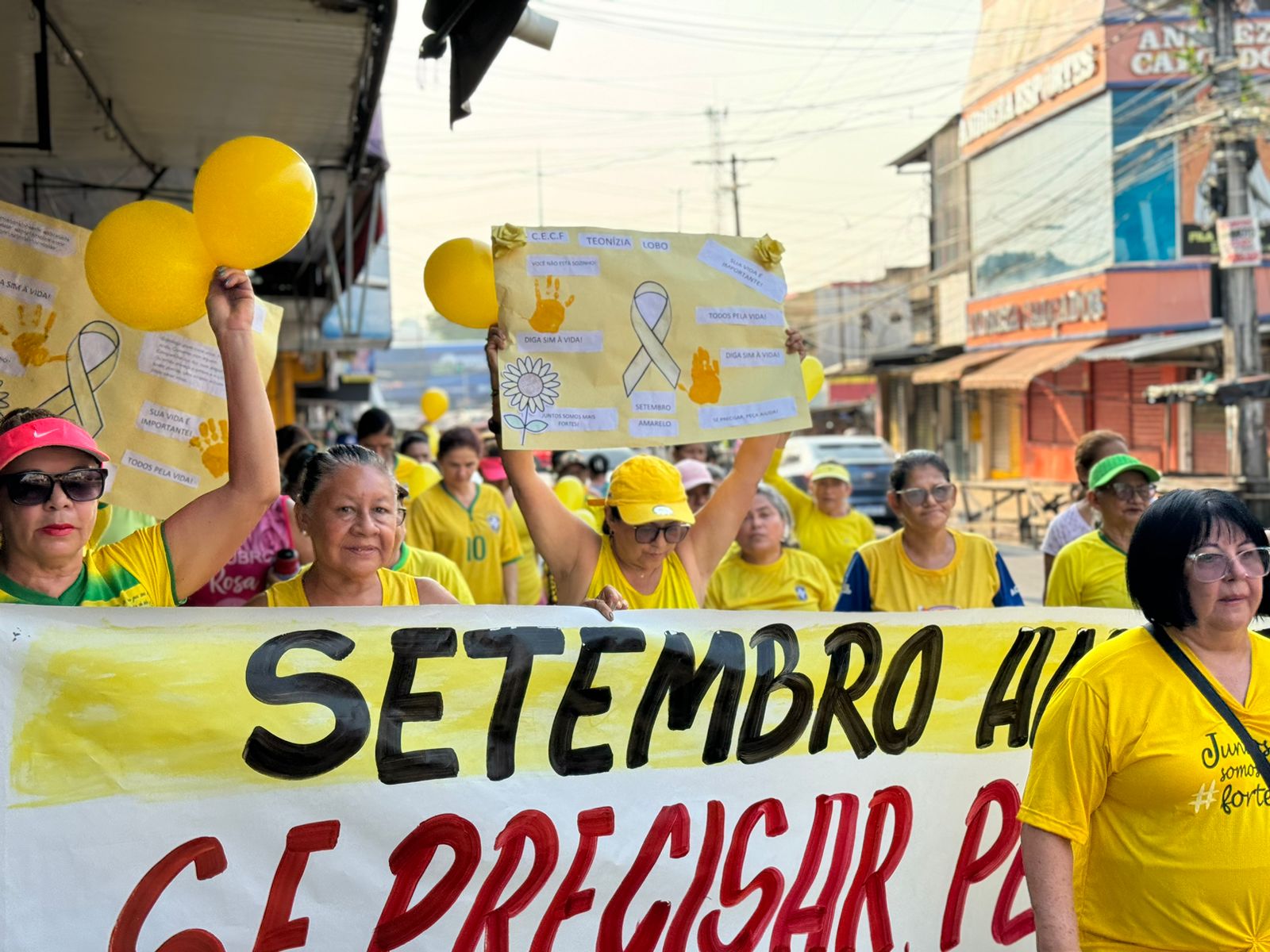 Seas realiza caminhada durante a campanha sobre a prevenção ao suicídio