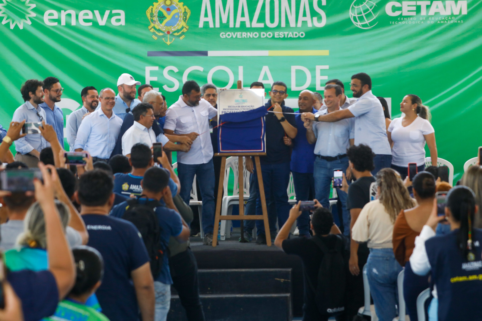 Governador Wilson Lima inaugura primeira escola do Cetam de tempo integral em Silves