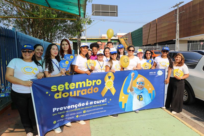 Campanha do Hemoam, Gacc-AM e Grupo Raio de Sol alerta sobre câncer infantojuvenil