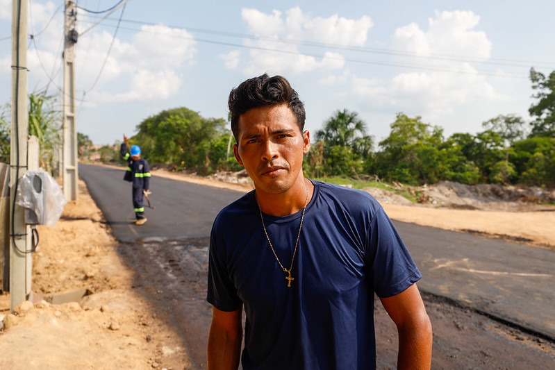 Asfalta Amazonas: Moradores da comunidade Parque Solimões afirmam que obras trouxeram dignidade de moradia e renda na região