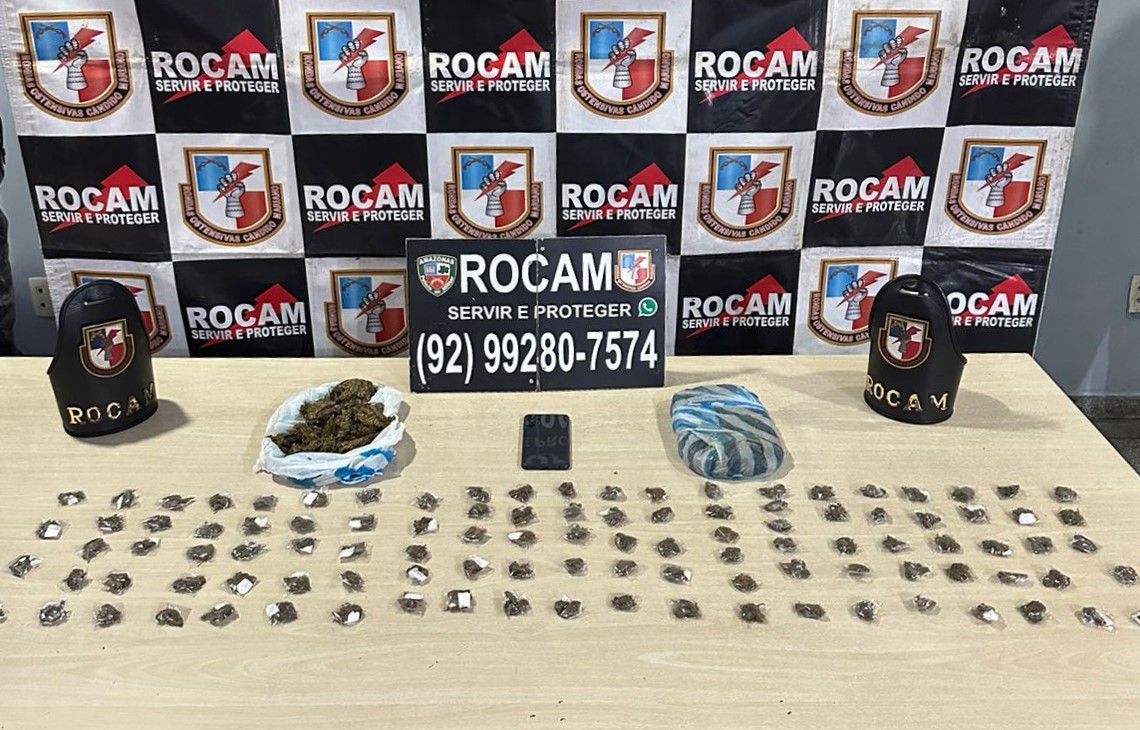 Em ações na capital, Polícia Militar do Amazonas prende cinco pessoas por envolvimento com tráfico de drogas