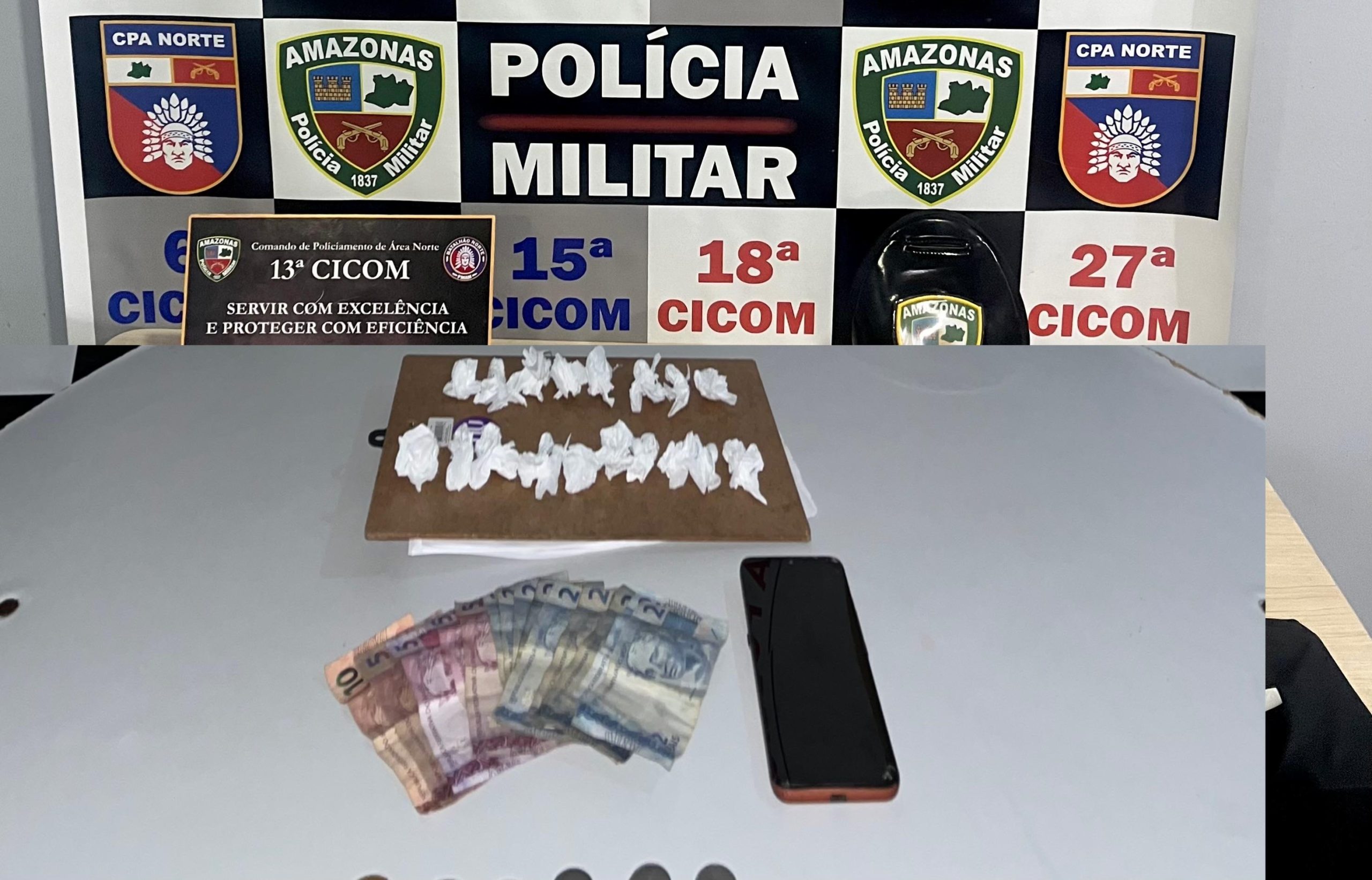 Em ações no fim de semana, Polícia Militar do Amazonas prende dez pessoas por envolvimento com tráfico de drogas